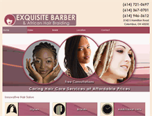 Tablet Screenshot of exquisitehairbraiding.com